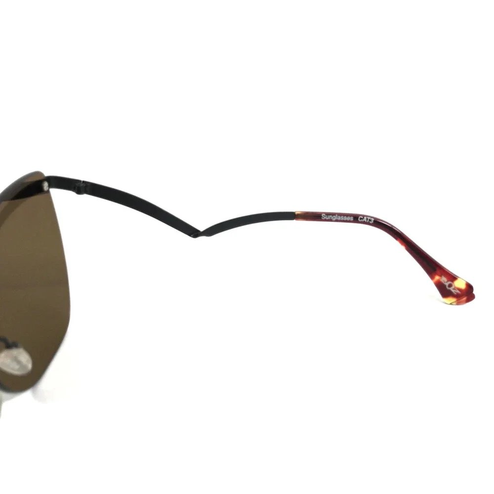 BOZ Sunglasses DIANA 9050 Antique Brushed Gold with Brown Mask Lens 57-15-140